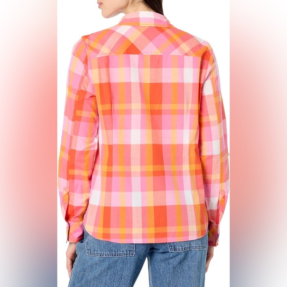 Nautica Women's Button Front Long Sleeve Roll Tab Shirt - Picture 2 of 2